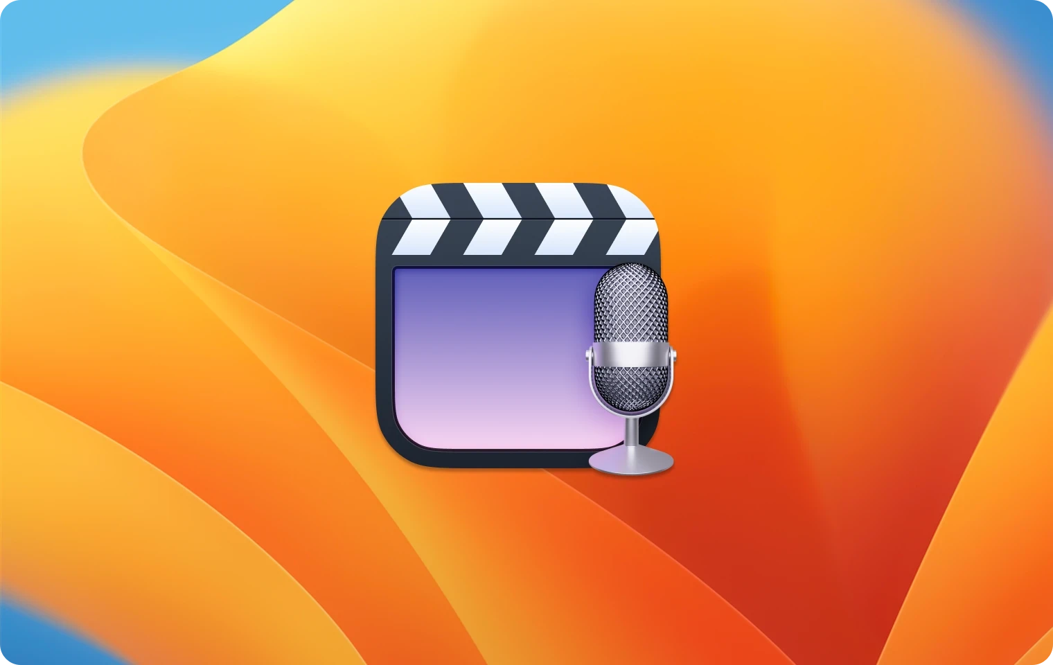 Claquette icon on macOS Ventura background